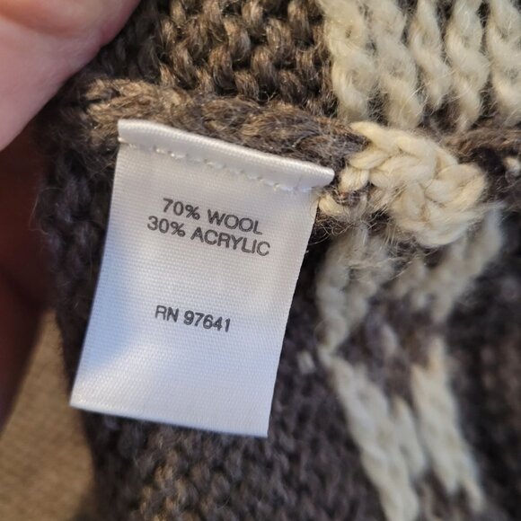 J. Jill Gray and Cream Cardigan Sweater - Picture 4 of 8